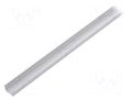 Profiles for LED modules; natural; L: 1m; UNI12; aluminium TOPMET TOP-UNI12/A-1M