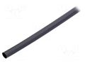 Heat shrink sleeve; dual wall,glued; 4: 1; 12mm; L: 1.2m; black TE Connectivity HTAT-12/3-0STK