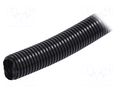 Protective tube; Size: 32; black; L: 25m; with pilot wire; RKGS AKS ZIELONKA RKGS-32P-25M/BK