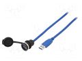 Adapter cable; USB 3.0,with protective cap; 1m; IP65; 1310 ENCITECH 1310-1015-02