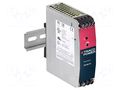 Power supply: switching; for DIN rail; 80W; 24VDC; 3.4A; 85÷264VAC TRACO POWER TIB080-124EX