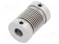 Coupling; Ø1: 6mm; Ø2: 4mm; aluminium,stainless steel; -30÷120°C KÜBLER 8.0000.1202.0604