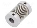 Coupling; Ø1: 6mm; Ø2: 4mm; aluminium,stainless steel; -30÷120°C KÜBLER 8.0000.1202.0604