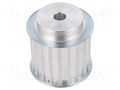 Belt pulley; AT10; W: 50mm; whell width: 66mm; Ø: 61.8mm; aluminium OPTIBELT 66-AT10-20-200ZA