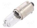 Filament lamp: automotive; BAX9S; transparent; 12V; 6W; VISIONPRO ELTA EB0434SB