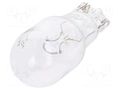 Filament lamp: automotive; W2.1x9,5d; transparent; 12V; 16W ELTA EB0955TB