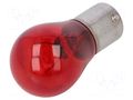 Filament lamp: automotive; BA15S; red; 12V; 21W; VISIONPRO ELTA EB0389TB