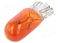Filament lamp: automotive; W2,1x9,5d; orange; 12V; 5W; VISIONPRO ELTA EB0498TB