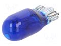 Filament lamp: automotive; W2,1x9,5d; blue; 12V; 5W; VISIONPRO ELTA EB0499TB