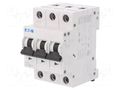 Circuit breaker; 230/400VAC; Inom: 4A; Poles: 3; Charact: C; 15kA EATON ELECTRIC FAZ-C4/3