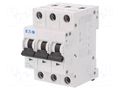Circuit breaker; 230/400VAC; Inom: 6A; Poles: 3; Charact: C; 15kA EATON ELECTRIC FAZ-C6/3