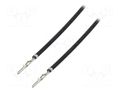 Cable with connectors; Standard .062" male,both sides; 22AWG MOLEX MX-79758-2025