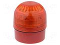 Signaller: lighting-sound; 17÷60VDC; siren,blinking light; LED KLAXON SIGNALS PSC-0049
