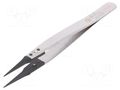 Tweezers; strong construction,replaceable tips; Blades: narrow IDEAL-TEK IDL-5CFR.SA.1