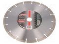 Diamond hole saw; Ø: 230mm; Øhole: 22.23mm; glaze,ceramic tile METABO MTB.624310