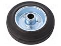 Transport wheel; Ø: 100mm; W: 25mm; 70kg; rubber; Shore hardness: 80 RADER CSG-100/12W