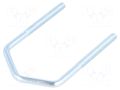 U-bolt; D; 1; steel; zinc; Thread len: 46mm; for antenna fixing DROMET D-CBTD.6.49