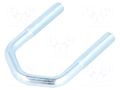 U-bolt; D; 1.25; steel; zinc; Thread len: 35mm; for antenna fixing DROMET D-CBTD.8.35