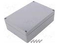 Enclosure: multipurpose; X: 121mm; Y: 171mm; Z: 55mm; ABS; dark grey GAINTA G313-IP67