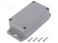 Enclosure: multipurpose; X: 65mm; Y: 115mm; Z: 40mm; ABS; dark grey GAINTA G304MF-IP67