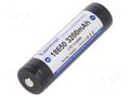 Re-battery: Li-Ion; 18650,MR18650; 3.7V; 3200mAh; Ø18.5x69mm; 10A KEEPPOWER ICR18650-320PCM