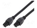 Cable; female; PIN: 4; Len: 0.5m; 300V; 5A; Insulation: PVC; tinned MOLEX MX-245132-0405
