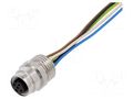 Connector: M12; socket; female; PIN: 5; A code-DeviceNet / CANopen LUMBERG AUTOMATION RKFM5/2M