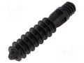 Peg; black; L: 350mm; Cable P-clips; 20pcs. AKS ZIELONKA S-UZP/BK