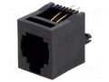 Connector: RJ11; socket; PIN: 4; 6p4c; THT; straight ENCITECH RJJ64NFV