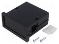 Enclosure: panel; X: 72mm; Y: 72mm; Z: 36mm; ABS; black; screwed MASZCZYK KM-61-PF/BK
