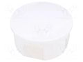Enclosure: junction box; Ø: 84mm; Z: 40mm; polystyrene; IP44; white PAWBOL PW-S-BOX026B