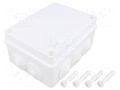 Enclosure: junction box; X: 110mm; Y: 150mm; Z: 70mm; IP65; white PAWBOL PW-S-BOX306B