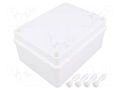 Enclosure: multipurpose; X: 110mm; Y: 150mm; Z: 70mm; white; IP65 PAWBOL PW-S-BOX316B
