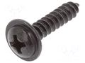 Screw; 100pcs; 16mm; steel; black; Thread: 3,5 ROMIX RX-59201