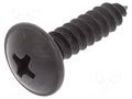 Screw; 100pcs; 19mm; steel; black; Thread: 4,8 ROMIX RX-59215