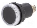 Switch: capacitive; 22mm; black and silver; 10÷30VDC; SCB EMAS T0-SCB22MP1NSX