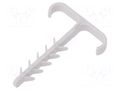 Holder; grey; for flat cable,YDYp 3x2,5 x2; 100pcs; UWPP; 6mm AKS ZIELONKA UWPP-6/12