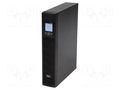 Power supply: UPS; 800W; 1kVA; 230V; IEC C13 x3,USB B socket x2 IPS RTS-LI-1K0-2U-LCD