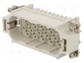 Connector: HDC; contact insert; male; S-D; PIN: 25; size 16B; 10A MOLEX MX-93601-0104