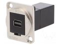Coupler; mini DisplayPort socket,both sides; FT; 19x24mm; metal CLIFF CP30202M