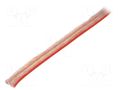 Wire: loudspeaker cable; stranded; CCA; transparent; unshielded LOGILINK CA1079