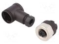 Connector: M12; plug; PIN: 4; female; angled 90°; screw terminal WEIDMÜLLER SAIBW-4/7