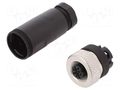 Connector: M12; plug; PIN: 4; female; straight; screw terminal WEIDMÜLLER SAIB-4/9