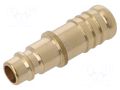Plug-in nozzle EURO; with bushing; brass METABO MTB.901025975