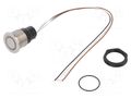 Switch: capacitive; Pos: 2; SPST; 0.1A/42VAC; 0.1A/60VDC; IP67; CPS SCHURTER 3-101-421