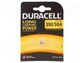 Battery: silver; 384,392,LR41,coin,R736,SR41; 1.5V; Ø7.9x3.6mm DURACELL BAT-392/DR-B1