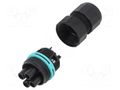 Connector: AC supply; screw terminal; female; TH387; 7÷12mm; 450V TECHNO THB.387.B3A