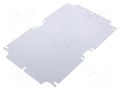 Mounting plate; steel; W: 126mm; L: 196mm; Thk: 1.5mm; Plating: zinc KRADEX ZMB210.140