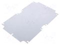 Mounting plate; steel; W: 126mm; L: 196mm; Thk: 1.5mm; Plating: zinc KRADEX ZMB210.140