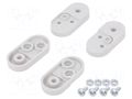Set of clips; ABS; Kit: nut M4 x4,holder x4,screw M4 x4 KRADEX ZWM20-ABS